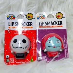 New Tsum Tsum Lip Smackers Nightmare Before Christmas Jack & Sally